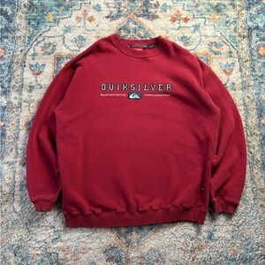 Vintage Quiksilver Surf Spellout Pullover Crewneck Size XL